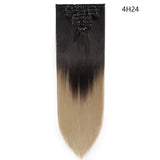 26inch 8pcs/set Synthetic clip in hair extensions straight hair clip ins - Beauty Fleet