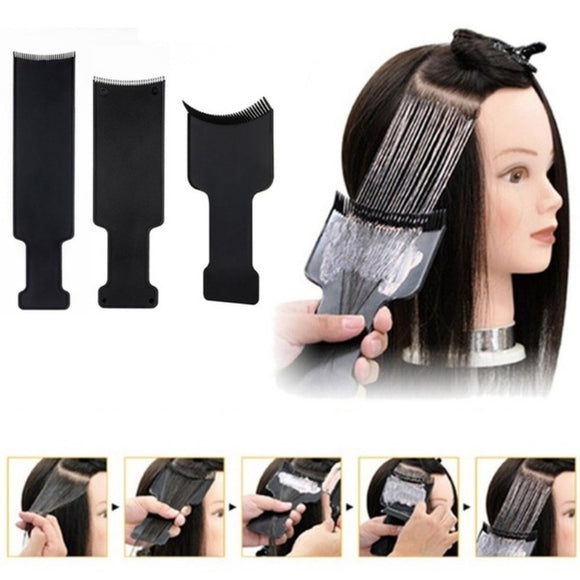 1PC Black Professional Plastic Salon Hair Coloring Board Plate For Barber Hairdresser Design Styling Tools - Beauty Fleet