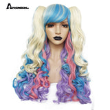 Long Body Wave Lolita high temperature fiber Multi-color Synthetic Cosplay Wigs - Beauty Fleet