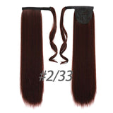 Straight Clip In Hair 24" 120g Ponytail Hairpiece With Hairpins Synthetic Hair - Beauty Fleet