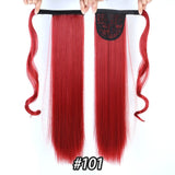 Straight Clip In Hair 24" 120g Ponytail Hairpiece With Hairpins Synthetic Hair - Beauty Fleet