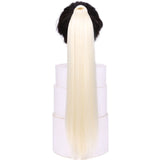 Straight Clip In Hair 24" 120g Ponytail Hairpiece With Hairpins Synthetic Hair - Beauty Fleet