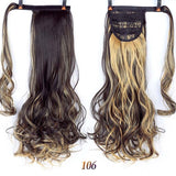 Straight Clip In Hair 24" 120g Ponytail Hairpiece With Hairpins Synthetic Hair - Beauty Fleet