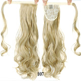 Straight Clip In Hair 24" 120g Ponytail Hairpiece With Hairpins Synthetic Hair - Beauty Fleet