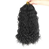 Senegalese twist hair crochet braids synthetic crochet braid hair 14" 35strands/pack ends curly - Beauty Fleet