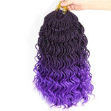 Senegalese twist hair crochet braids synthetic crochet braid hair 14" 35strands/pack ends curly - Beauty Fleet