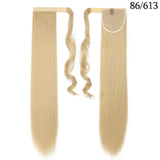 Long Straight Clip In Hair Ponytail With Hairpins Synthetic Hair 23 & 26 Inches - Beauty Fleet