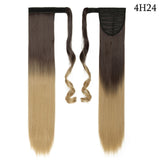 Long Straight Clip In Hair Ponytail With Hairpins Synthetic Hair 23 & 26 Inches - Beauty Fleet