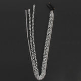 Bohemian Aluminum Silver Hair Extensions Clip Multi strand Long Tassel Chain Bridal Wedding Hair Accessories Headwear - Beauty Fleet