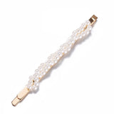 New Fashion Pearl Hair Clip for Women Elegant Snap Barrette Stick Hairpin Hair Styling Accessories Hair Pins - Beauty Fleet