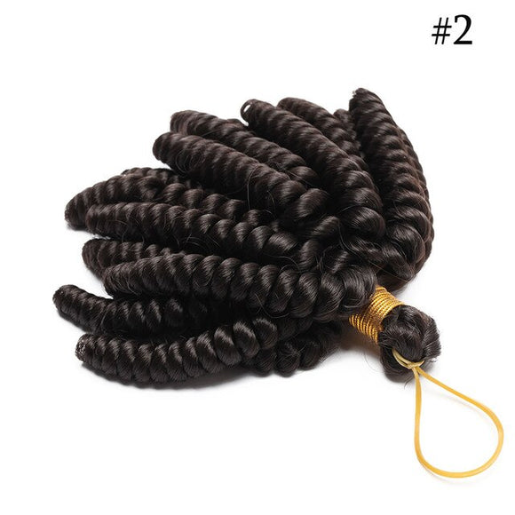 Short Ombre Jumpy Wand Curl Crochet Braids 20 Roots Synthetic High Temperature Fiber - Beauty Fleet