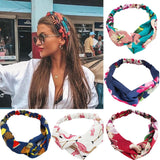 Fashion Women Girls   Bohemian Hair Bands Print Headbands Vintage Cross Turban Bandage Bandanas HairBands Hair Accessories - Beauty Fleet