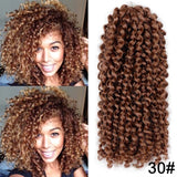 12inch Long Synthetic Ombre Kinky Curly Marley Braid Crochet Braid - Beauty Fleet