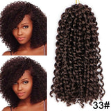 12inch Long Synthetic Ombre Kinky Curly Marley Braid Crochet Braid - Beauty Fleet