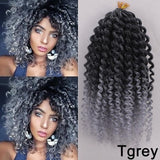 12inch Long Synthetic Ombre Kinky Curly Marley Braid Crochet Braid - Beauty Fleet