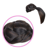 Hair bangs Extension Clip in on Synthetic Hair Bun Chignon Hairpiece For Women Drawstring Ponytail Updo - Beauty Fleet