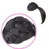 Hair bangs Extension Clip in on Synthetic Hair Bun Chignon Hairpiece For Women Drawstring Ponytail Updo - Beauty Fleet