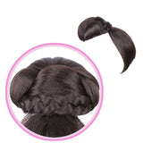 Hair bangs Extension Clip in on Synthetic Hair Bun Chignon Hairpiece For Women Drawstring Ponytail Updo - Beauty Fleet