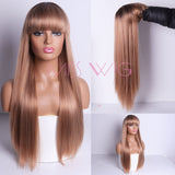 Synthetic Hair Long Straight Wigs For Women Hair Extensions High Temperature Fiber - Beauty Fleet