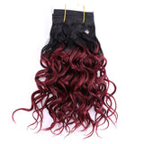 P4/30 color double Weft wavy Hair Bohemian hair bundles synthetic hair Extensions for women - Beauty Fleet