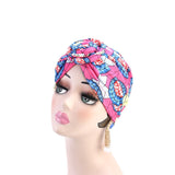 Fashion Women Knotted Print Twist Bandana Headband Hair Accessories - Beauty Fleet