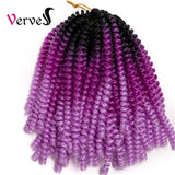 Crochet Braid Hair Extension 8 inch,30 strands/pack Synthetic Spring Twist ombre braiding hair colorful braids extensions - Beauty Fleet
