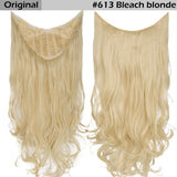 U Part Clip in One Piece Hair Extension Half Wig Synthetic Extension - Beauty Fleet