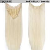 U Part Clip in One Piece Hair Extension Half Wig Synthetic Extension - Beauty Fleet