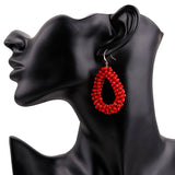 Handmade Teardrop Crystal Earrings for Woman Bohemian Pendant Earring - Beauty Fleet