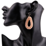Handmade Teardrop Crystal Earrings for Woman Bohemian Pendant Earring - Beauty Fleet