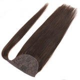 100% Human Hair Ponytail Brazilian Machine Remy Ponytail Wrap Around Natural Straight - Beauty Fleet