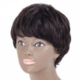 Non-Remy Human Hair Short Human Hair Wigs Brazilian Natural Wave 3.5inches - Beauty Fleet