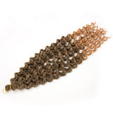 Synthetic Freetress water wave crochet braiding hair extensions  18 inch long 7 Packs - Beauty Fleet