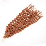 Synthetic Freetress water wave crochet braiding hair extensions  18 inch long 7 Packs - Beauty Fleet