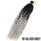 Synthetic Crochet Hair Braiding Hair Extensions Water Wave Braids Bundles Freetress Afro kinky Twist Bulk - Beauty Fleet