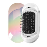 Mini Hair Straightener Protable Negative ion comb Anti-static Massage Straightening comb Electric Hair Ionic Brush - Beauty Fleet