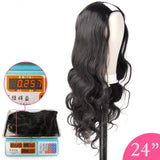 U Part Wig Human Hair 180 Density Glueless Human Hair Wigs 10A Brazilian Virgin Hair Body - Beauty Fleet
