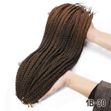 Box Braids 22 Inches Extensions Synthetic Crochet Braids 12 Strands/pack Crochet Hair - Beauty Fleet