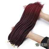 Box Braids 22 Inches Extensions Synthetic Crochet Braids 12 Strands/pack Crochet Hair - Beauty Fleet