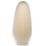 Heat Resistant Synthetic 24" Kinky Straight Hair With Two Plastic Combs Drawstring Ponytail Extensions - Beauty Fleet