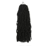 18inch Goddess Faux Loc Crochet Hair Synthetic Soft Messy Boho Ombre Braiding Hair Extension Natural Look Nu Locs - Beauty Fleet