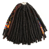 Crochet Hair Dreadlocks Faux Locs Braiding Hair Extensions Synthetic Dreadlock (7 Packs) - Beauty Fleet