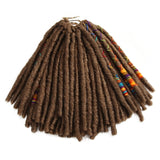 Crochet Hair Dreadlocks Faux Locs Braiding Hair Extensions Synthetic Dreadlock (7 Packs) - Beauty Fleet