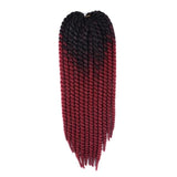 Havana Mambo Twist Hair Crochet Braids 22'' Color Ombre Synthetic Crochet Hair Braiding Hair - Beauty Fleet