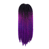 Havana Mambo Twist Hair Crochet Braids 22'' Color Ombre Synthetic Crochet Hair Braiding Hair - Beauty Fleet