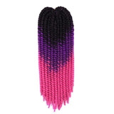 Havana Mambo Twist Hair Crochet Braids 22'' Color Ombre Synthetic Crochet Hair Braiding Hair - Beauty Fleet