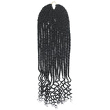 Senegalese Twisted Crochet Hair Wavy Ends Hair Braids Synthetic Hair Extension Small Mambo Twist - Beauty Fleet