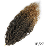 Synthetic Crochet Hair Braids Afro Curls Yaki Kinky Braiding Hair For Extensions Afro Hair Soft Braids Ombre Loose Wave Hair - Beauty Fleet