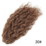Synthetic Crochet Hair Braids Afro Curls Yaki Kinky Braiding Hair For Extensions Afro Hair Soft Braids Ombre Loose Wave Hair - Beauty Fleet