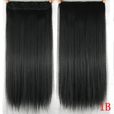 24 Inches Straight Women Clip in Extensions High Temperature Synthetic Hair - Beauty Fleet